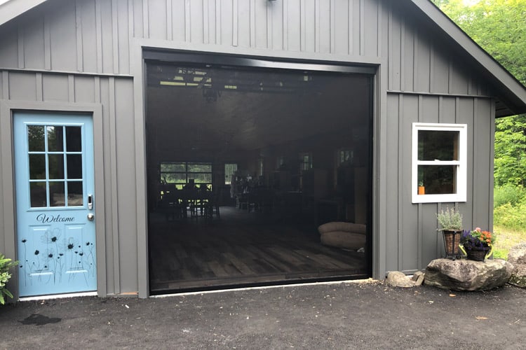 Motorized Retractable Screens for the garage